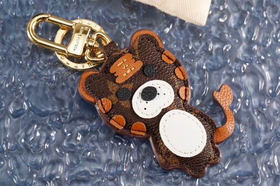 LV keyring 咖啡皮老虎