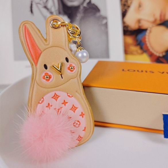 LV keyring 水貂毛兔子