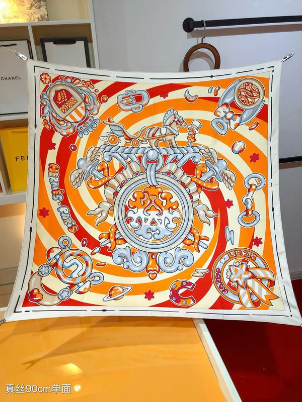 Hermes silk scarf 90X90cm E021302