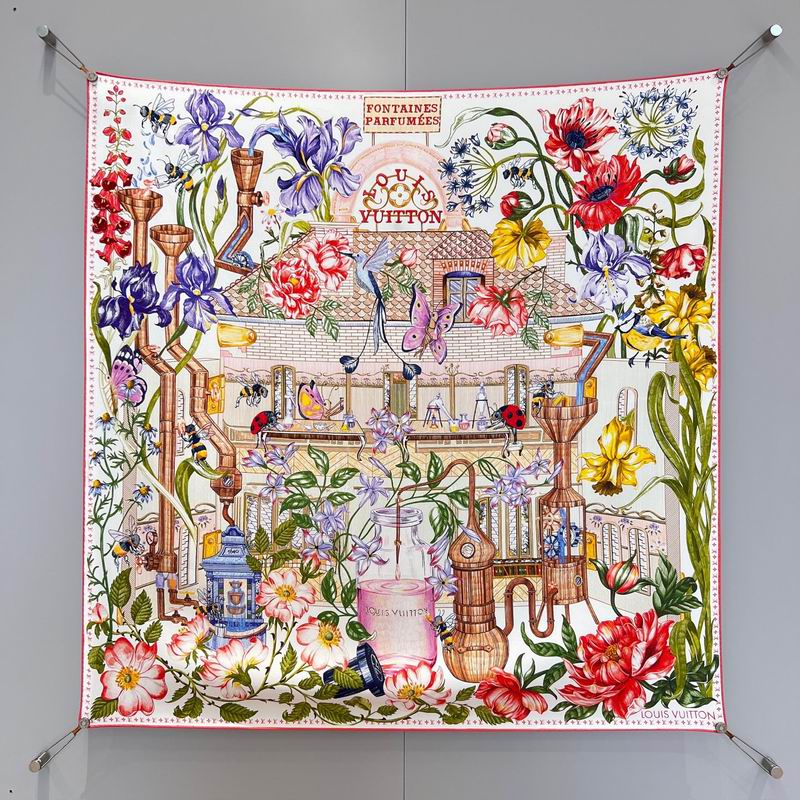 LV Silk Scarf 90X90cm E060607