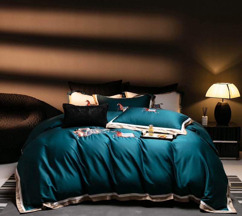 100-count satin long-staple cotton bedding 4pcs 0608